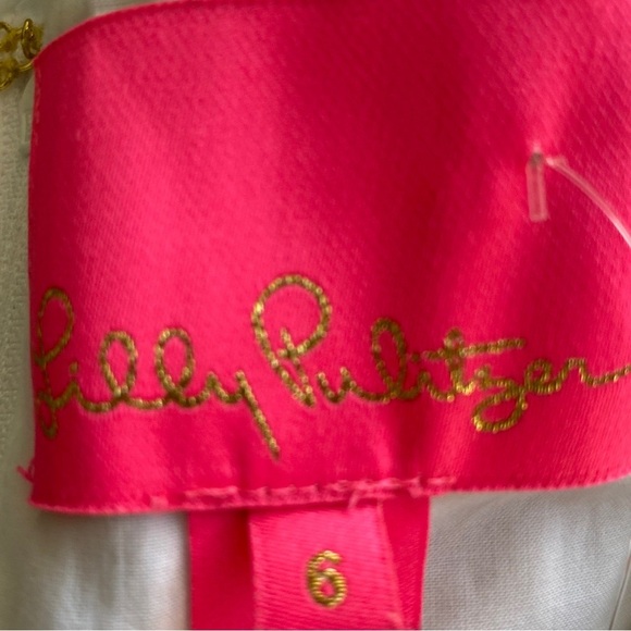 Lilly Pulitzer Emie Ditzy Vine Eyelet Dress Resort White Size 6 NEW - Picture 7 of 14
